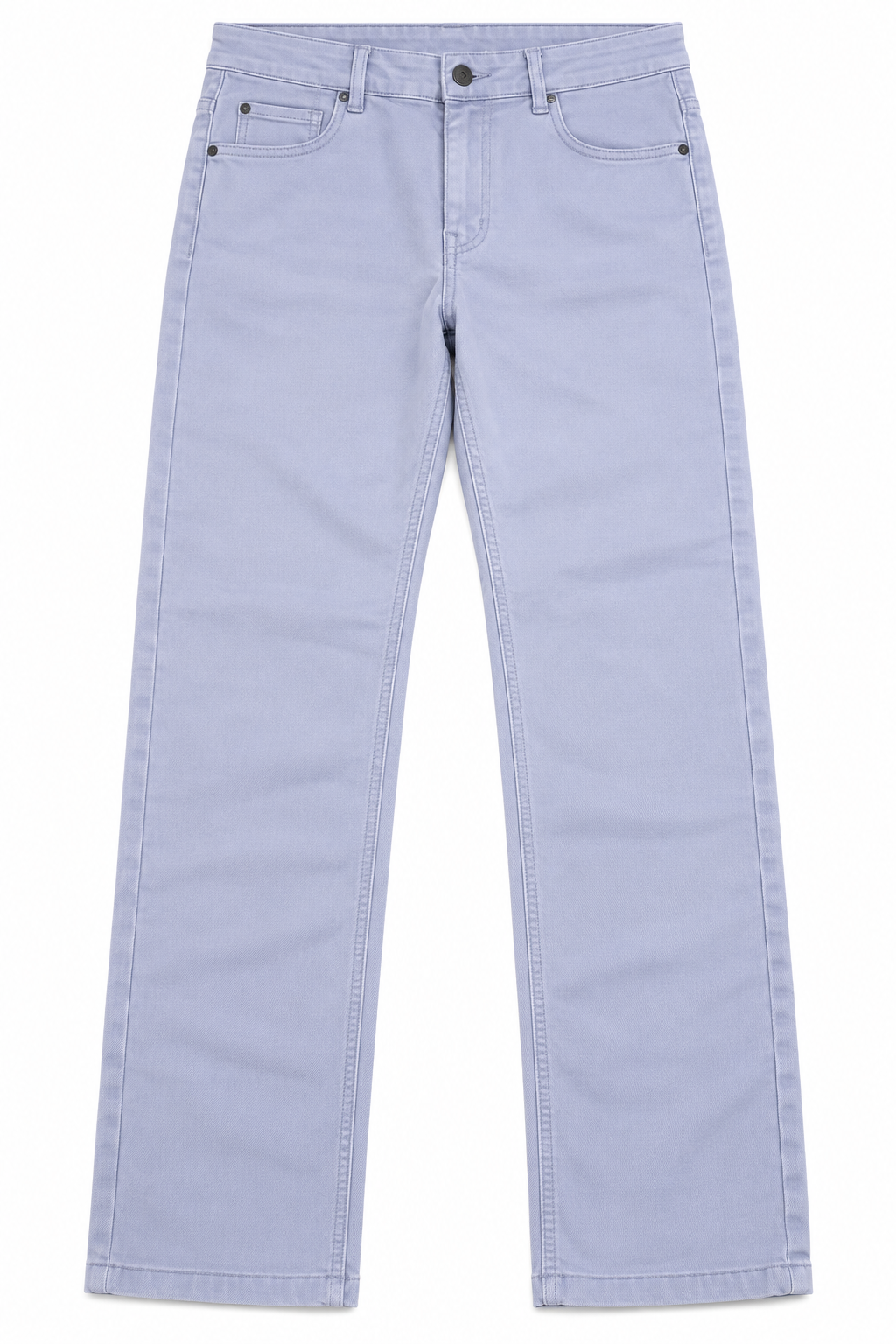 Pastel Lilac Blue Straight Leg Jeans
